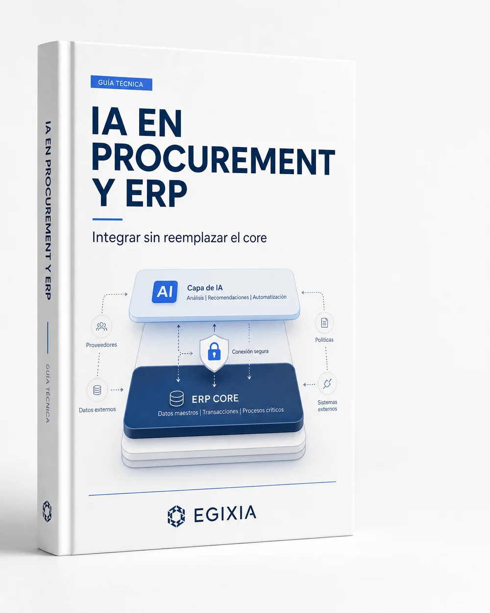 Capa do guia da Egixia sobre integração de IA em procurement sobre o ERP